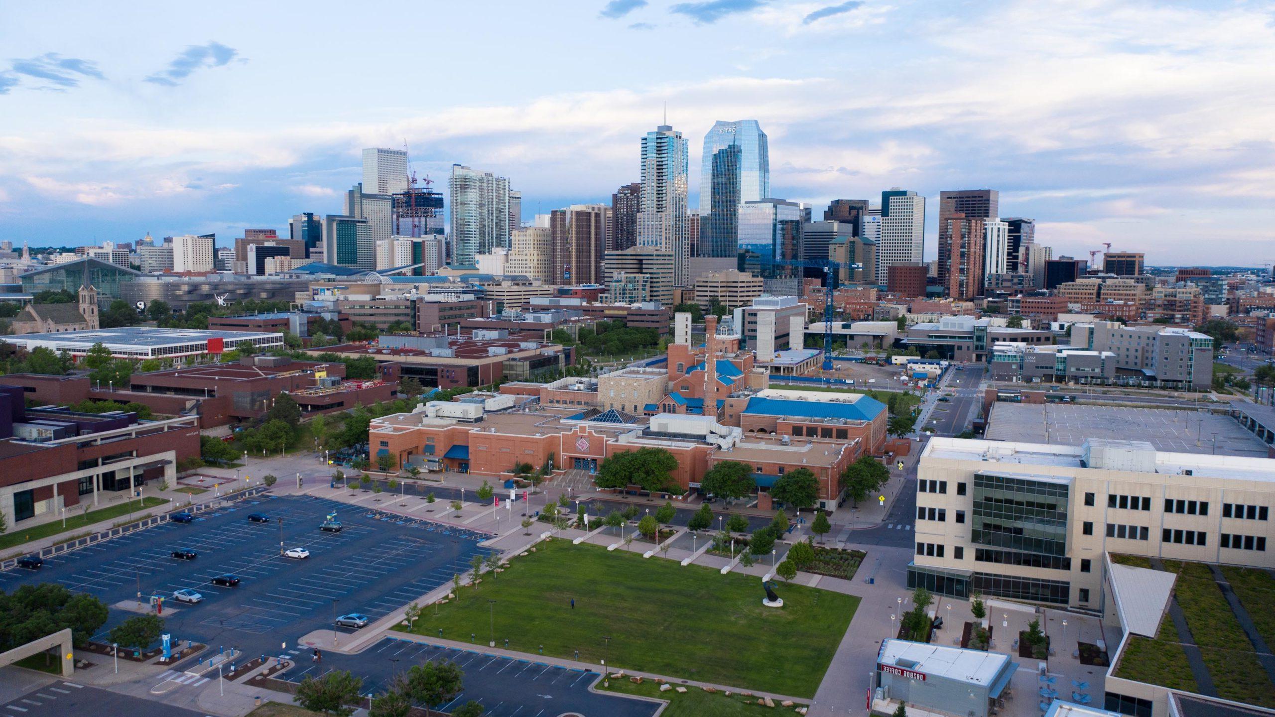 Aerial campus photos.